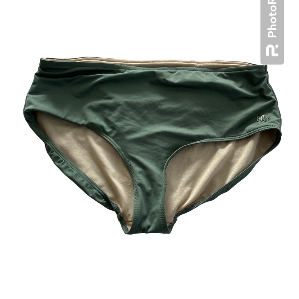 Albion fit swim midi bottoms, sea salt sage green size medium